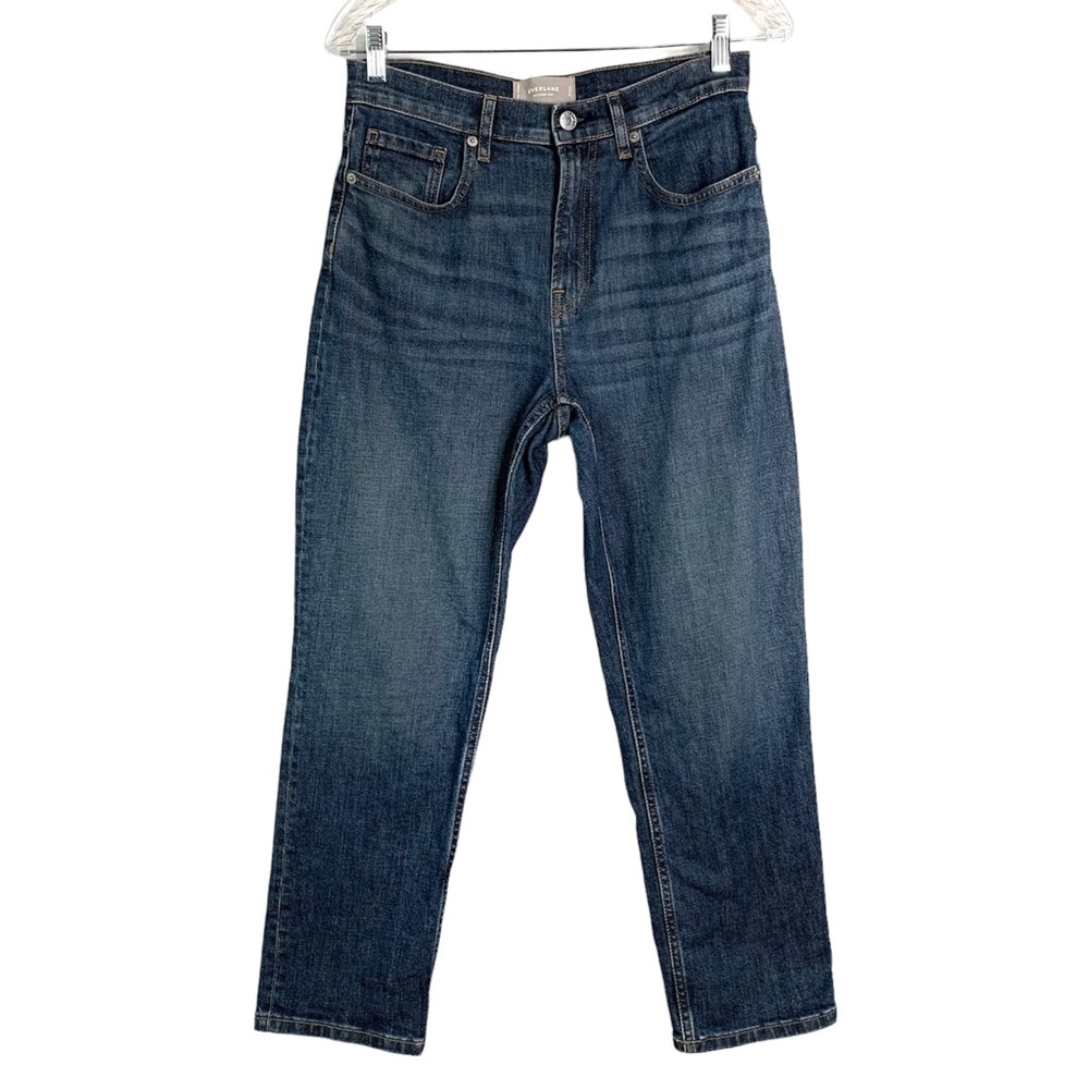 Everlane The Cheeky Jean High Rise Crop Jeans Size 27 Medium Wash